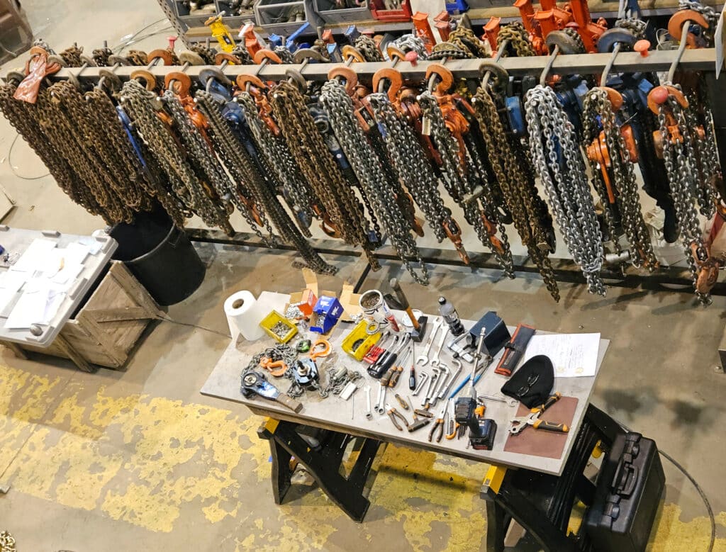Maintenance Palan à levier Ain