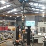 Test Mise en service Potence 250 KG et Palan électrique Ain